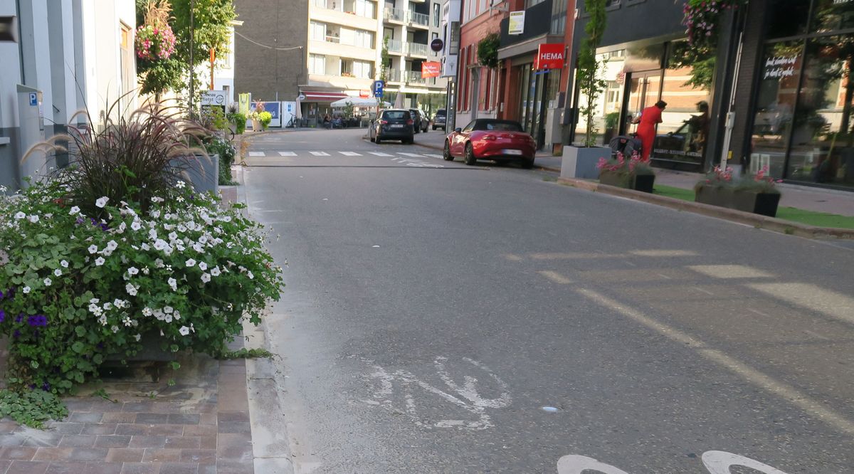 Verdwijnt de helft van de parkeerplaatsen definitief in de Tolpoortstraat?